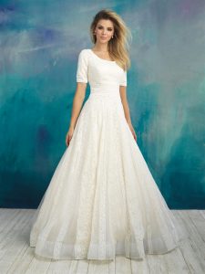 madame bridal modest wedding dress